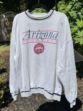 Vintage Arizona Wildcats Crewneck Sweatshirt XL Gear for Sports Made in Korea
